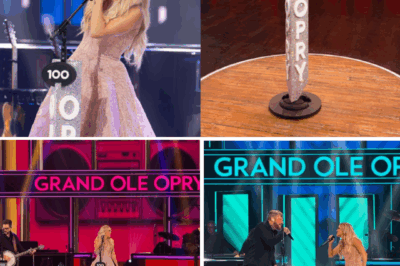 “Carrie Underwood took the stage at the Grand Ole Opry in a way that no one saw coming. She unveiled a breathtaking Opry 100 rhinestone-designed mic stand, leaving the audience speechless and sparking rumors of something big on the horizon. Was this a tribute to her country roots, or a sign that she’s ready for something even bigger? The glittering mic stand could be just the beginning of a new chapter.”