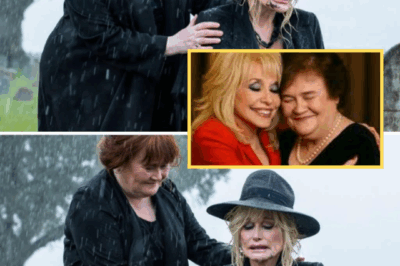 No headlines. No crowd. Just two friends and an unforgettable moment. When Dolly Parton lost her beloved husband, Susan Boyle didn’t come with the fanfare of fame—she came as a friend. In the silence of grief, Susan’s soft embrace and the hauntingly tender rendition of “I Will Always Love You” became a powerful act of love. No stage. No applause. Just a moment that left millions in awe.