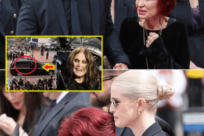 “He’s Saying Goodbye to His Fans” – Sharon Osbourne Breaks Down in Tears at Ozzy’s Emotional Funeral After Spotting a “Strange” Detail She Believes Was a Final “Sign” from Her Husband