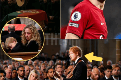 Liverpool Cathedral Silent in Tears: Ed Sheeran Sings Farewell to Diogo Jota With “Supermarket Flowers” – The Whole City Weeps With A Hero