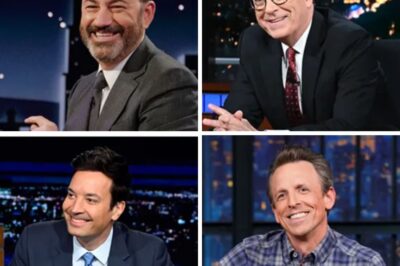 “They Canceled Colbert — And Comedy Just Declared War”: Fallon, Kimmel, Meyers & Oliver Unite for a Televised Uprising