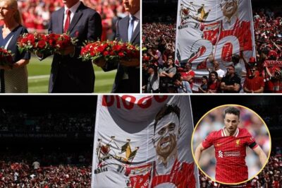 “Unacceptable” – Crystal Palace fans ruin minute’s silence in tribute to Diogo Jota and his brother André Silva at Wembley with one sh0cking act – just seconds after Liverpool fans booed the national anthem