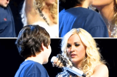 Carrie Underwood’s Sweet Surprise: The Night She Granted a Young Fan’s Wish with an Unforgettable Kiss 🌟