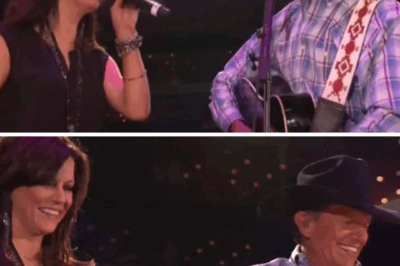 “There’s a magic that happens when George Strait and Martina McBride step on stage together. Maybe it’s his easy Texas grin, maybe it’s her voice shining like a summer morning, or maybe it’s the way they swap verses with the playful spark of ‘Jackson.’ You can see the friendship, hear the laughter, and feel the pure joy radiating through every note. It’s not just a duet—it’s a front-row seat to two legends telling a story, teasing each other, and reminding us why country music still has our hearts.”