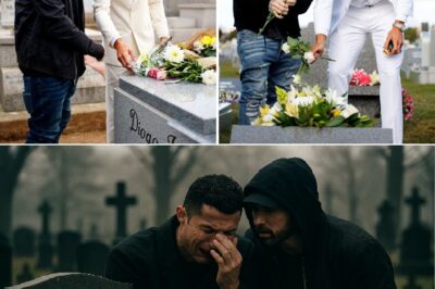 Ronaldo & Eminem’s Tearful Secret Visit to Jota’s G:rave! Rain-Soaked Photo Under Glass Breaks Millions!