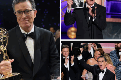 The Hidden Pain Behind the Laughter — What Stephen Colbert Finally Revealed in His Emotional Emmys Speech After the Shocking Cancellation of ‘The Late Show’ Left Hollywood Silent