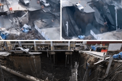 H0rr0r in Bangkok: Busy Road Collapses Into 160ft Water-Filled Sinkhole Outside Hospital, Triggering Chaos and Mass Evacuations