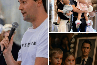 💔 HEARTBREAKING SCENE: Two Innocent Children Call “Daddy” Before Charlie Kirk’s Portrait — But What Lurks in the Flickering Candlelight Will Haunt America