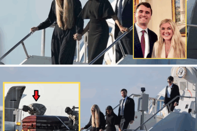 💔 ONE LAST MOMENT TO HOLD YOU! Powerful Scene as Charlie Kirk’s Widow Erika Holds Hands with Usha Vance on His Final Journey Aboard Air Force Two — Yet One Silent Gesture Leaves a Mystery Behind…