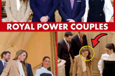 BREAKING: Princess Catherine WOW in SURPRISE Appearance with Prince William as They Welcome Crown Prince Hussein of Jordan and His Wife Princess Rajwa to Windsor Castle today – Her SH0CKING Message Behind the Stunning Outfit Leaves Everyone SPEECHLESS
