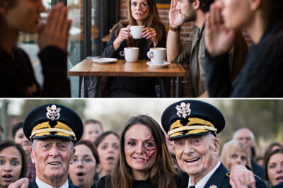 💔 They M.o.cked the Scars on Her Face — Until a Veteran Stood Up and Said One Sentence That Silenced the Entire Café