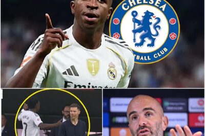 STAMFORD BRIDGE ERUPTS IN CHAOS: VINÍCIUS JÚNIOR — REAL MADRID’S CROWN JEWEL — DROPPED by Xabi Alonso, Giving CHELSEA the “GREEN LIGHT” to Swoop! But Madrid’s INSANE Transfer Fee Has Even Vini STUNNED — Rebellion Incoming?!