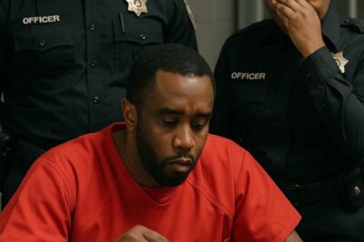 HEART SHATTERED IN SILENCE — The Only Sound? A Fork Clinking on a Tray as Diddy Sits Alone in His Red Jumpsuit, Head Bowed, Facing the Empty Echo of Fame’s Fall…