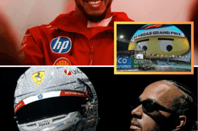 VEGAS SHOWSTOPPER! Lewis Hamilton Unveils STUNNING “City of Lights” Helmet for the Las Vegas Grand Prix — Fans GO WILD