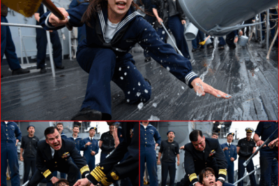 “What’s Your Call Sign? Mop Lady” – The Admiral Boomed, and His Officers Laughed…