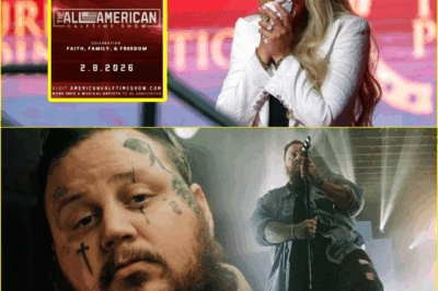 DRAMA ALERT! Erika Kirk & Jelly Roll Take on the Super Bowl — Faith, Freedom, and Second Chances on Stage
