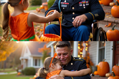 🔥 The 10-Year-Old Girl Who Defied Her Friends and Knocked on a Wounded Veteran’s Door Alone on Halloween Night — What Happened Next Will Leave You SPEECHLESS!