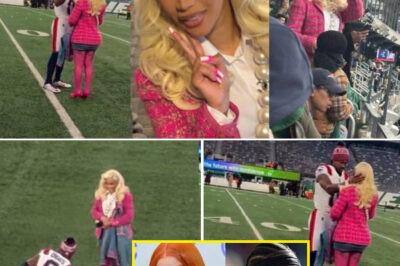 Ignoring the Noise, Owning the Moment: Stefon Diggs’ On-Field Kiss with Cardi B Sparks Frenzy After Patriots Win