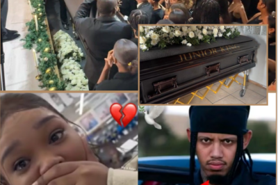 🚨 “I AM BROKEN AS MY CHILD LOST THEIR FATHER…” — JUNIOR KING’S WIFE SPEAKS AT HIS FUNERAL ABOUT HER HUSBAND PROTECTING THEIR CHILDREN UNTIL HIS FINAL MOMENTS 😭