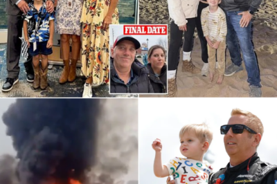 Fans of motorsport were left stunned and heartbroken after it was confirmed that a famed racing legend and his young family were among the victims of a devastating plane crash in the United States