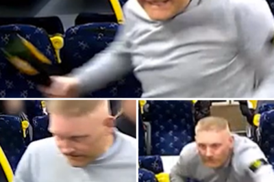 “He is no longer human”: The perpetrator used a glass bottle to unprov0kedly att@ck two passengers, then nonchalantly did THIS right on the bus to erase his tracks