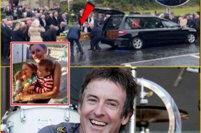 ‘HE’S STILL WITH US — JUST NOT WHERE WE CAN SEE HIM’: Family breaks down at Rob Hirst’s funeral as one line leaves the room in tears