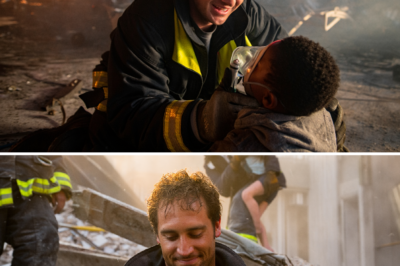 Amidst the blazing inferno of New York, the firefighter gave his last oxygen mask to the child, smiling bravely as he sacrificed himself beneath the crumbling ruins.