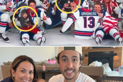 The No. 13 jersey and a goal from heaven: Team USA tearfully embraces Johnny Gaudreau’s children on a historic day