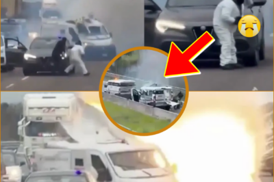 Wild: Video Captures Armored Cash Transport Heist Exploding on Italian Highway — Robbers in White Suits Blow Up Van in Broad Daylight
