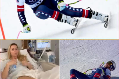 “I CAN’T EVEN STAND… BUT I’M HOME.” — LINDSEY VONN’S EMOTIONAL RETURN TO THE U.S. AFTER PAINFUL SETBACK 🇺🇸💔