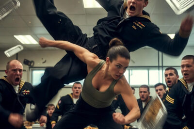 They Thought She Was Just Another Sailor — Until 45 Seconds Changed Everything in the Mess Hall