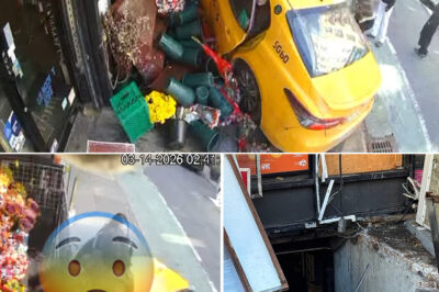 T3rrifying Video Shows NYC Cab Barreling Into Pedestrians Before Unbelievable Miracle Prevents De@dly Tragedy