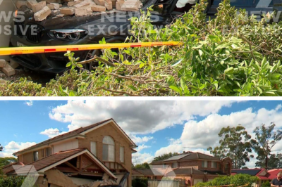A quiet suburban street turned into a scene of destruction after a 17-year-old driver lost control and slammed straight into a family home.
