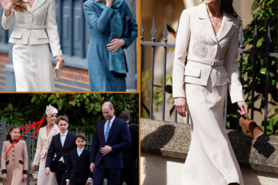 ELEGANCE WITH A MESSAGE — Catherine, Princess of Wales once again turned heads at the Windsor Easter Sunday service, not with something new, but with a thoughtful choice that many are now praising. She re-wore a nude Self-Portrait midi dress, a look previously seen, yet styled with the same effortless grace and precision. At first, it may appear to be a simple fashion decision, but one small detail in her repeated choice is now drawing attention, reinforcing her ongoing commitment to sustainability and mindful dressing. 👉 Why is this subtle move being seen as more than just style, and what does it say about her influence?