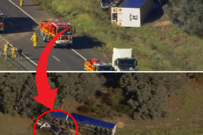 Multi-vehicle crash on Hume Freeway: B-double truck flips, 5 rushed to hospital as traffic comes to a complete standstill