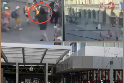 CHILLING FOOTAGE CAPTURED THE MOMENT… — A man described by police as a suspected extremist allegedly shouted “Allahu Akbar” before st@bbing three men inside a crowded Swiss train station, with terrified families and children witnessing the chaos unfold.