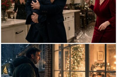 My Wife Laughed While Our Son Scrubbed the Floor on Christmas Eve — I Picked Him Up, Said Five Words, and Three Days Later They Wouldn’t Stop Calling