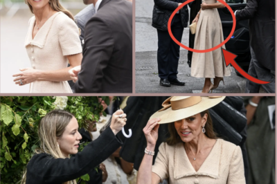 CAUGHT ON CAMERA — PRINCESS CATHERINE ARRIVES AT PETER PHILLIPS’ WEDDING IN ELEGANT CREAM OUTFIT… BUT ONE DETAIL LEAVES ROYAL FANS SPEECHLESS!