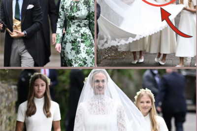 JUST IN — THREE YOUNG BRIDESMAIDS ARRIVE TOGETHER AT PETER PHILLIPS’ WEDDING… BUT ONE FAMILY DETAIL IS MELTING HEARTS ACROSS THE UK!