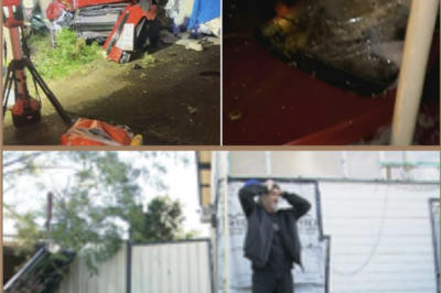 WE THOUGHT THEY’RE D-EAD..! – A father and son have revealed the terrifying moment they woke up to find a wrecked Hyundai had smashed straight through their bedroom wall in the middle of the night.